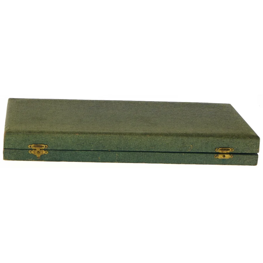 12 stk. Pletsølv franske 1930'er knivholdere (str. 33x13 cm)