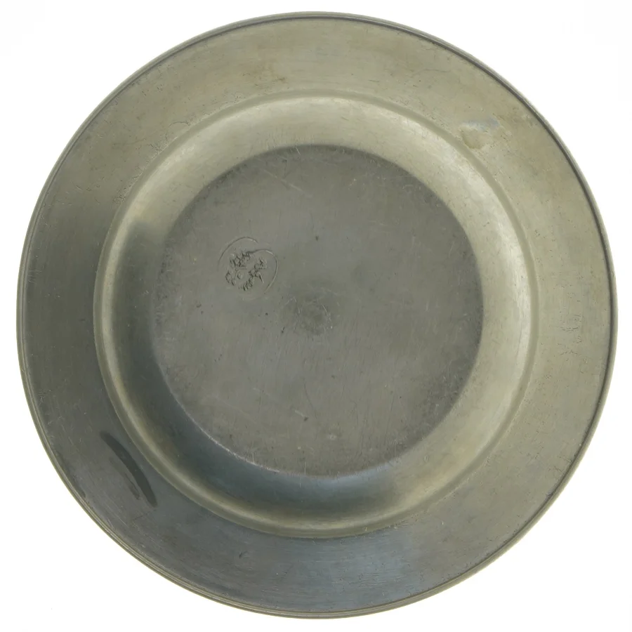 Antik gtin tallerken (str. Ø 17 cm)