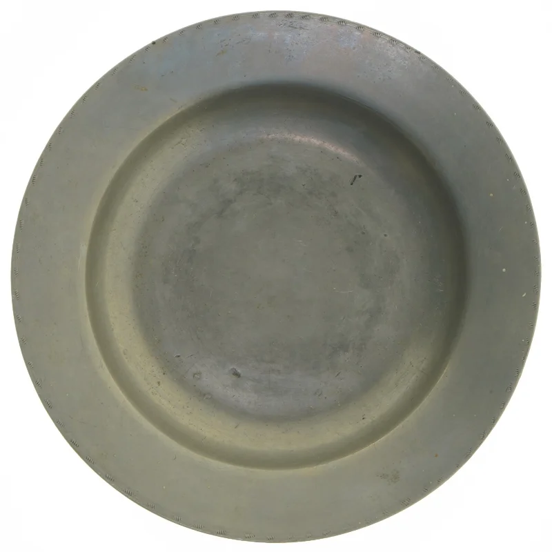 Antik gtin tallerken (str. Ø 17 cm)