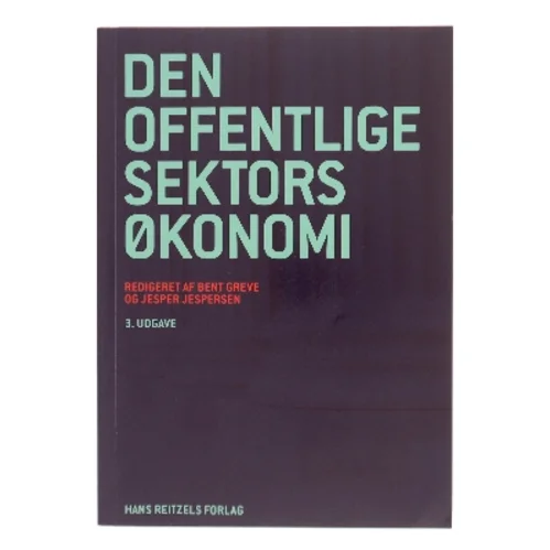 Den offentlige sektors økonomi (Bog)