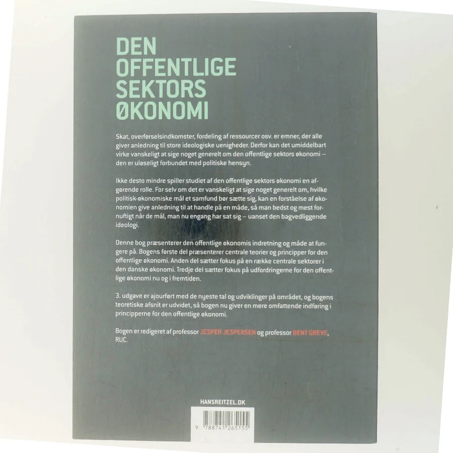 Den offentlige sektors økonomi (Bog)
