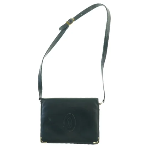 Vintage Must de Cartier Crossbody Læder Taske (str. 24 x 19 cm)