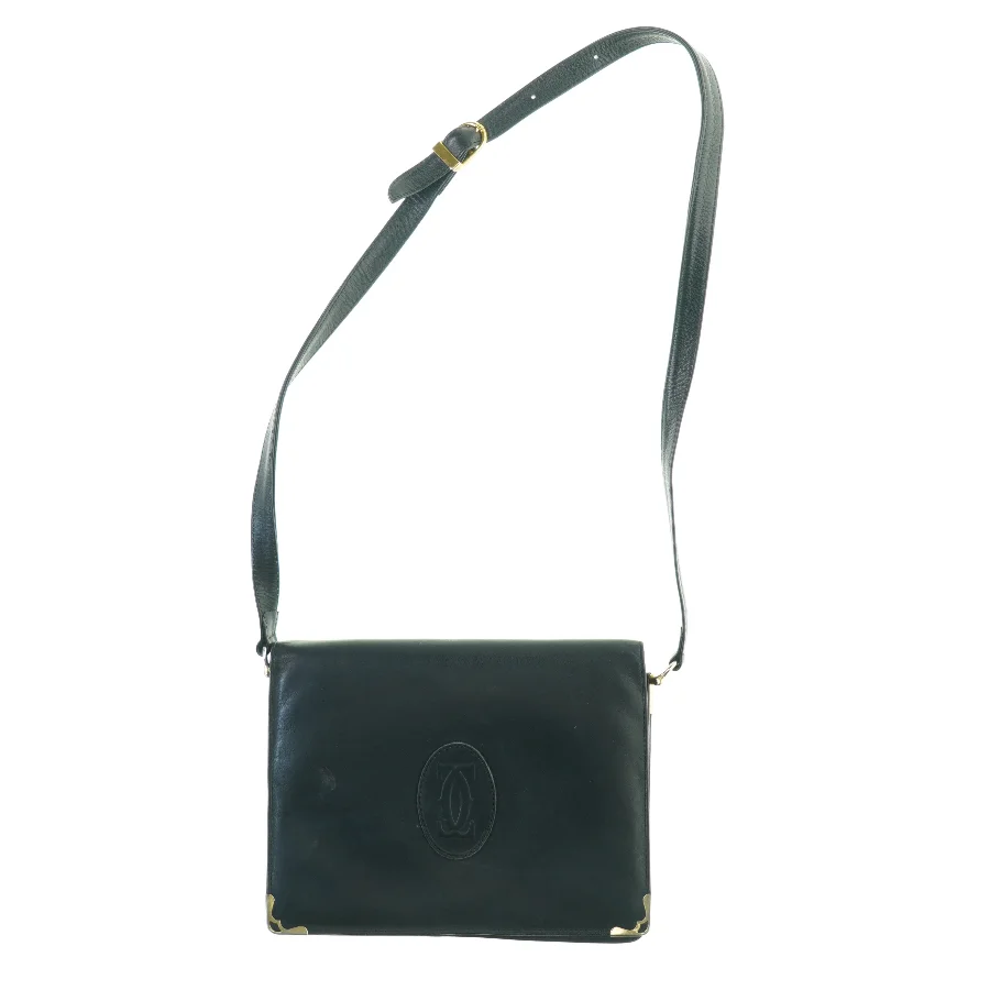 Vintage Must de Cartier Crossbody Læder Taske (str. 24 x 19 cm)