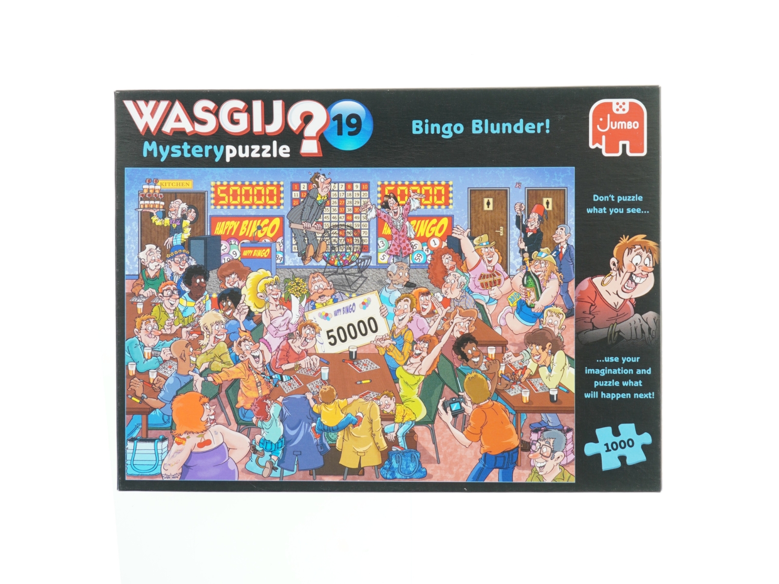 Wasgij Mystery Puzzle 19 Bingo Blunder 1000 brikker fra Jumbo (str. 1000 brikker)