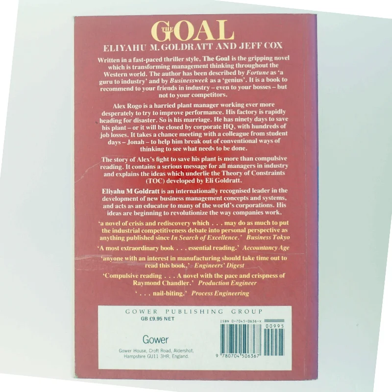 The Goal af Eliyahu M. Goldratt, Jeff Cox (Bog)