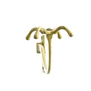 Messing Studenterknager 22 cm (str. 22 cm)