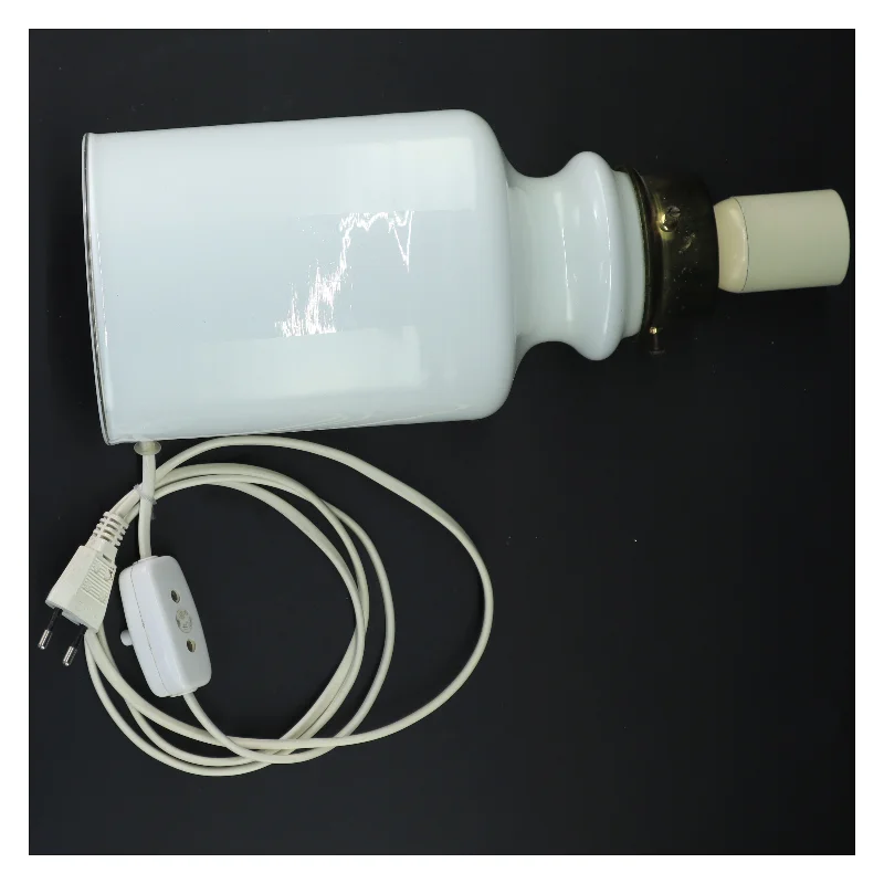 Vintage Odreco Bordlampe i Opal glas (str. 31 cm)