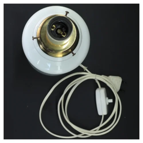 Vintage Odreco Bordlampe i Opal glas (str. 31 cm)