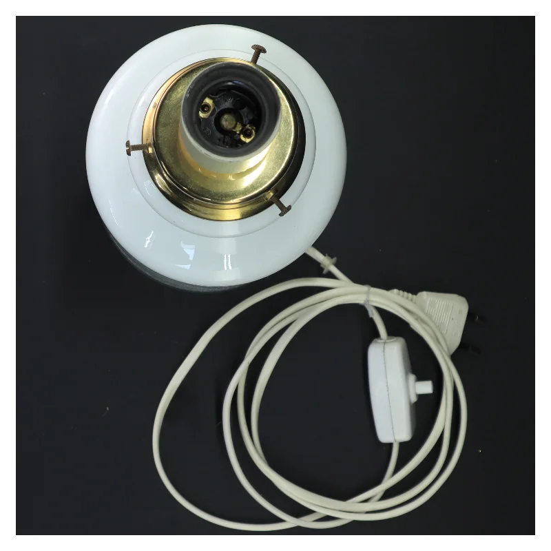 Vintage Odreco Bordlampe i Opal glas (str. 31 cm)