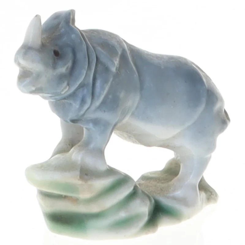Porcelænsfigur, næsehorn fra Wade (str. 5 cm)