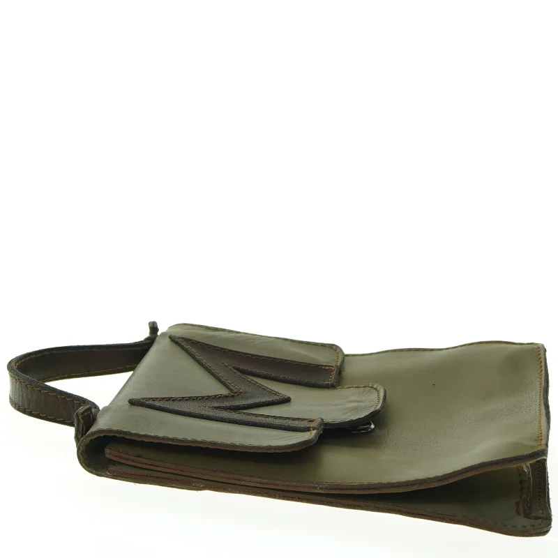 Vintage Margit Brandt Læder Taske (str. 20 x 18 cm)