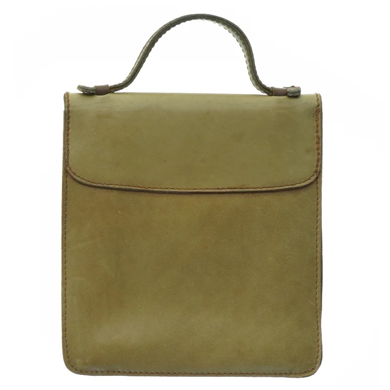 Vintage Margit Brandt Læder Taske (str. 20 x 18 cm)