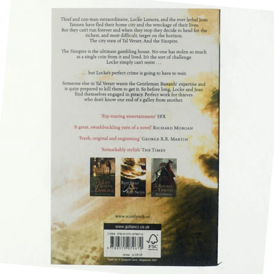 Gentleman Bastard 2: Red seas under red skies af Scott Lynch (Bog)