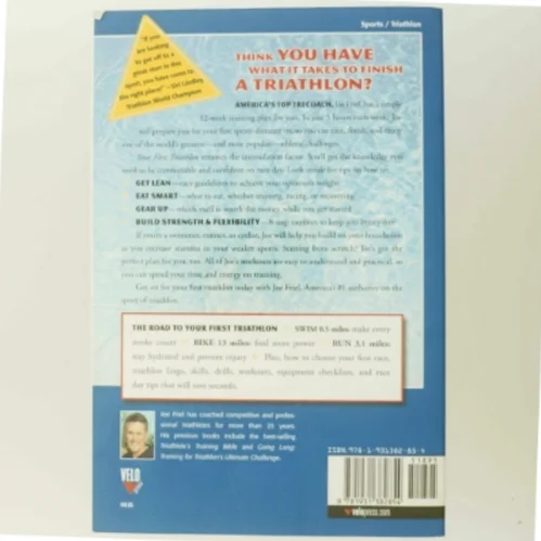 Your First Triathlon' af Joe Friel fra VeloPress