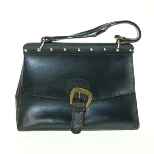 Vintage Retro Kernelæder Taske (str. 37 x 14 x 27 cm)