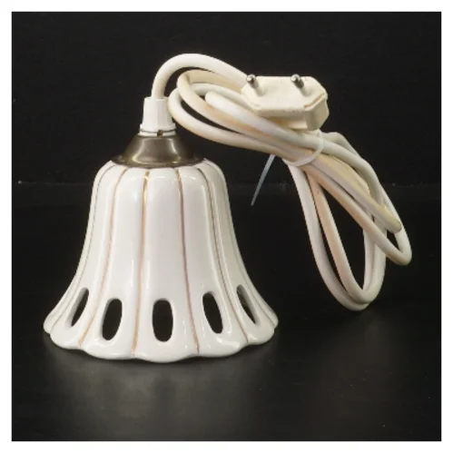 Hængelampe i keramisk design (str. Ø 10,5 cm)