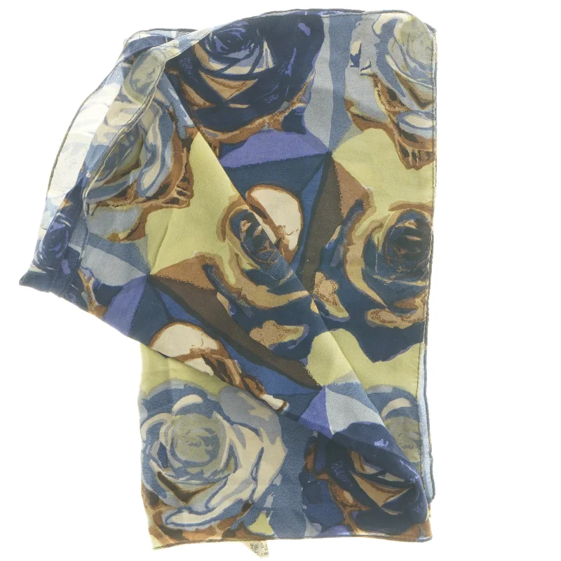 Silketørklæde med blomstermønster (str. 148x33 cm)