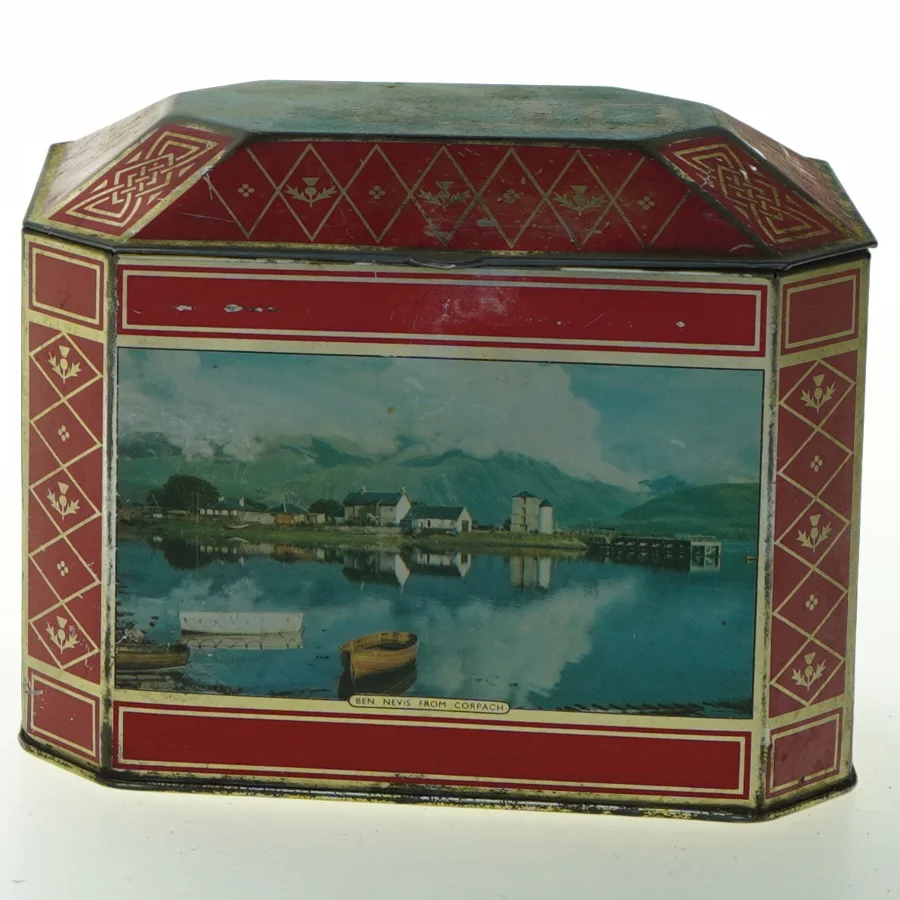 Vintage Melrose's te dåse fra Melrose (str. 16x11x12 cm)