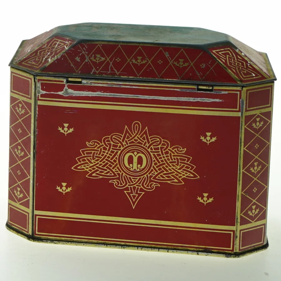 Vintage Melrose's te dåse fra Melrose (str. 16x11x12 cm)