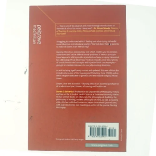Nursing ethics : a principle-based approach af Steven D. Edwards (1957-) (Bog)