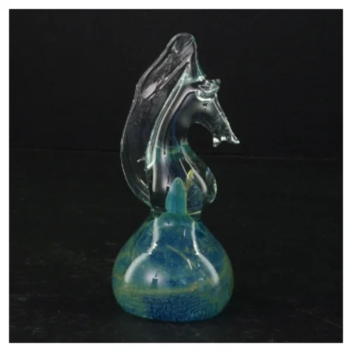 Mdina Malta Søhest Glas skulptur (str. 14 x 6 cm)