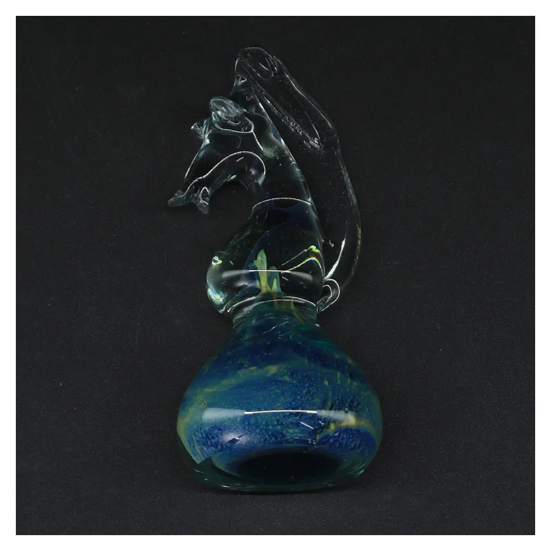 Mdina Malta Søhest Glas skulptur (str. 14 x 6 cm)