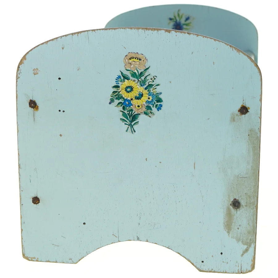 Vintage Dukke-seng Træ med blomster dekoration (str. 19 x 20 x 33 cm)
