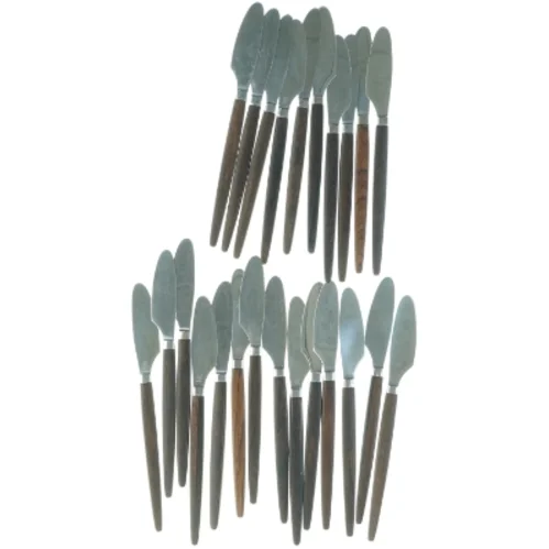 24 stk. Raadvad Eton knive i rustfrit stål med palisander træhåndtag (str. 21,5 x 2 cm)