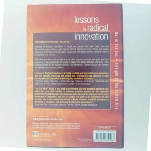 Lessons in Radical Innovation (Bog)