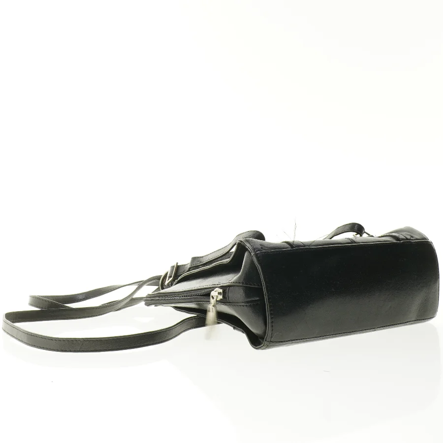 Sort Belsac læder rygsæk/skuldertaske (str. 27 x 28 x 10 cm)