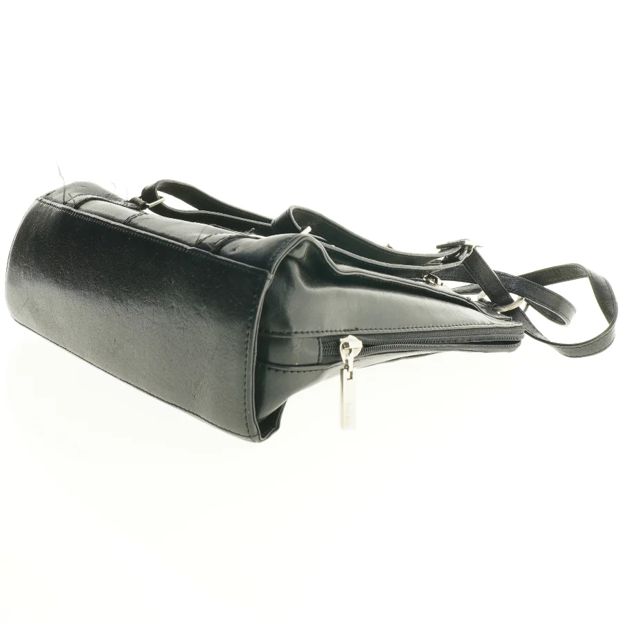 Sort Belsac læder rygsæk/skuldertaske (str. 27 x 28 x 10 cm)
