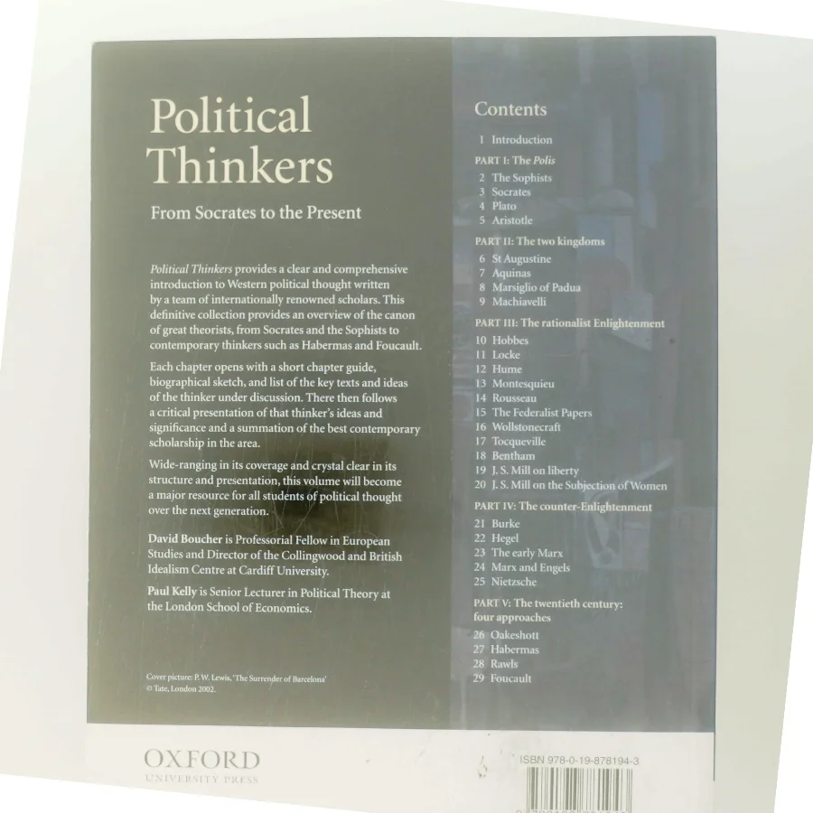 Political thinkers : from Socrates to the present (Bog)
