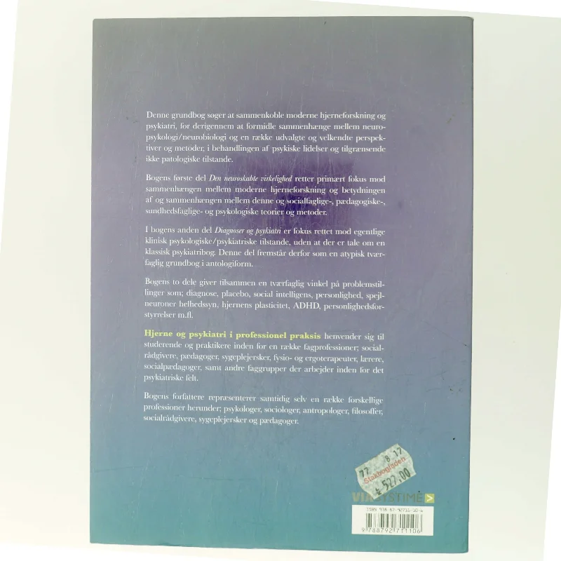 Hjerne & psykiatri - i professionel praksis (Bog)