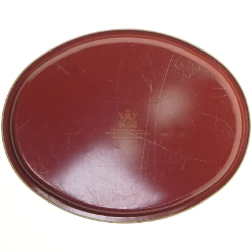 Vintage britisk Dekorativ bakke med landskabsmotiv (str. 41x32 cm)