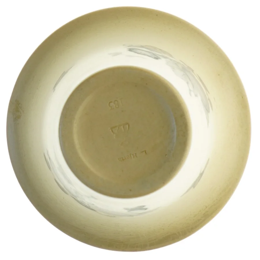 Keramikvase nr. 183 fra L. Hjorth (str. 14 x 12,5 cm)