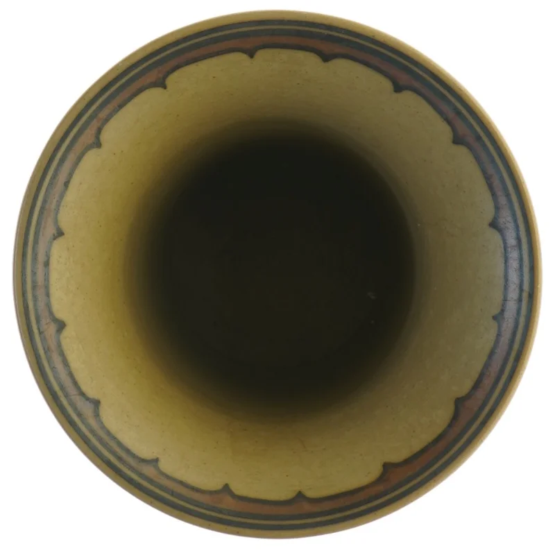 Keramikvase nr. 183 fra L. Hjorth (str. 14 x 12,5 cm)