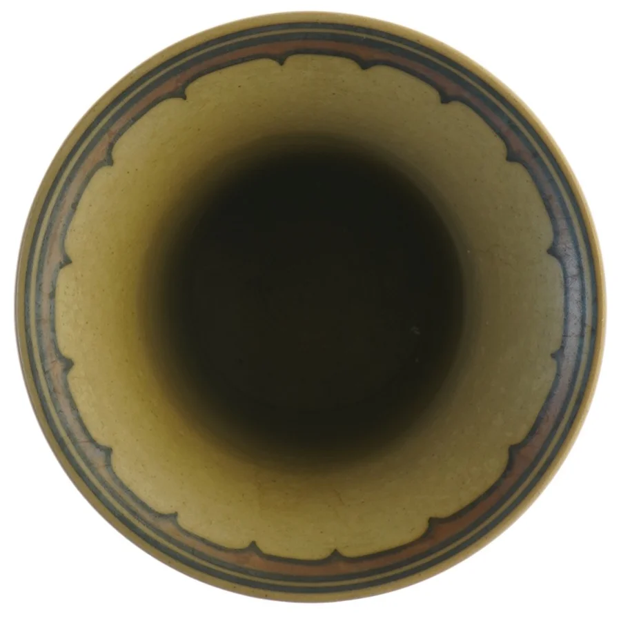 Keramikvase nr. 183 fra L. Hjorth (str. 14 x 12,5 cm)