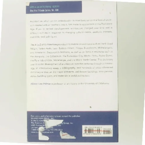 The A to Z of Architecture af Allison Lee Palmer (Bog)