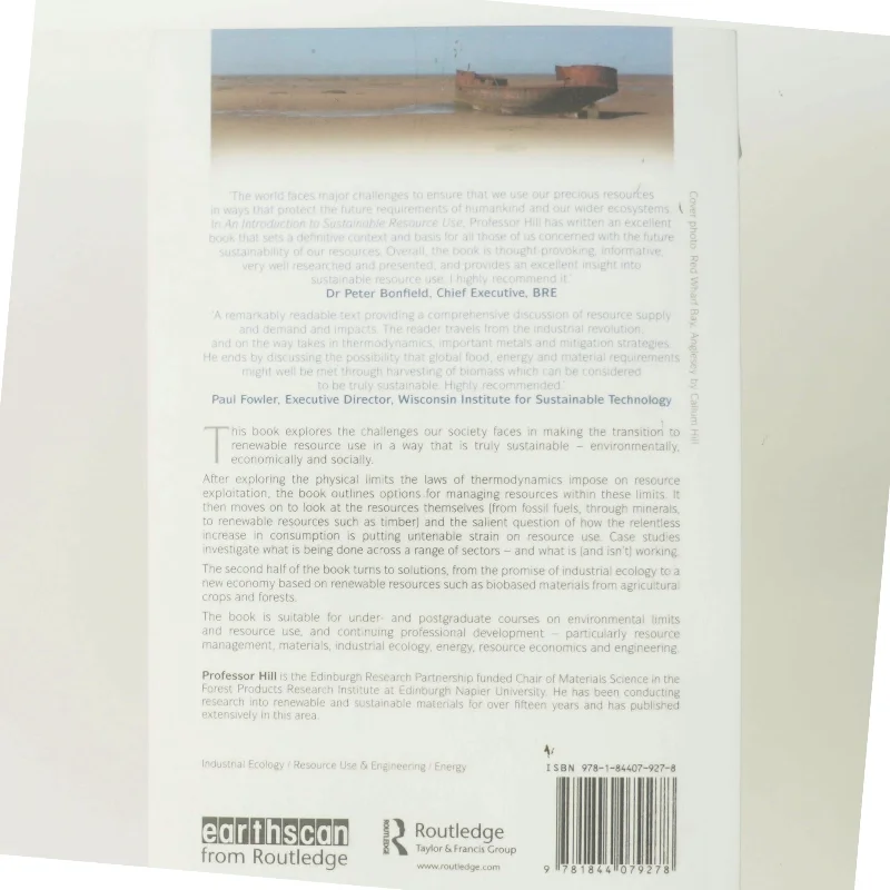 An introduction to sustainable resource use af Callum A. S. Hill (Bog)