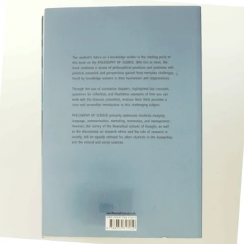 Philosophy of science : an introduction for future knowledge workers af Andreas Beck Holm (Bog)