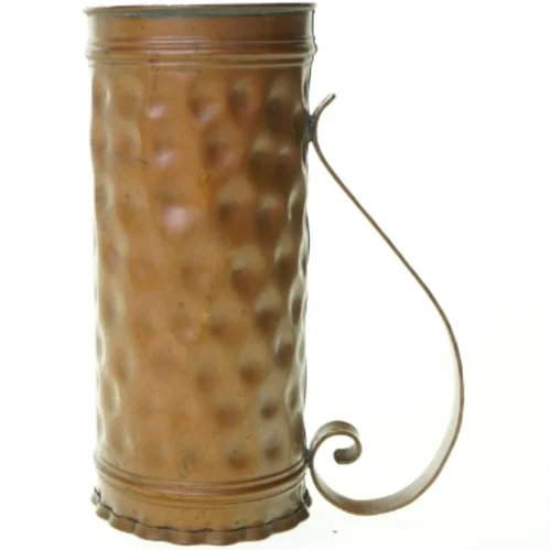 Antikt Hamret Kobber krus (str. 11 x 24 cm)