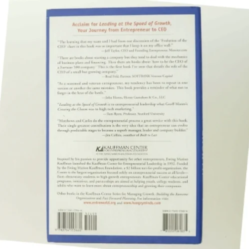 Leading at the Speed of Growth af Katherine Catlin, Jana B. Matthews (Bog)