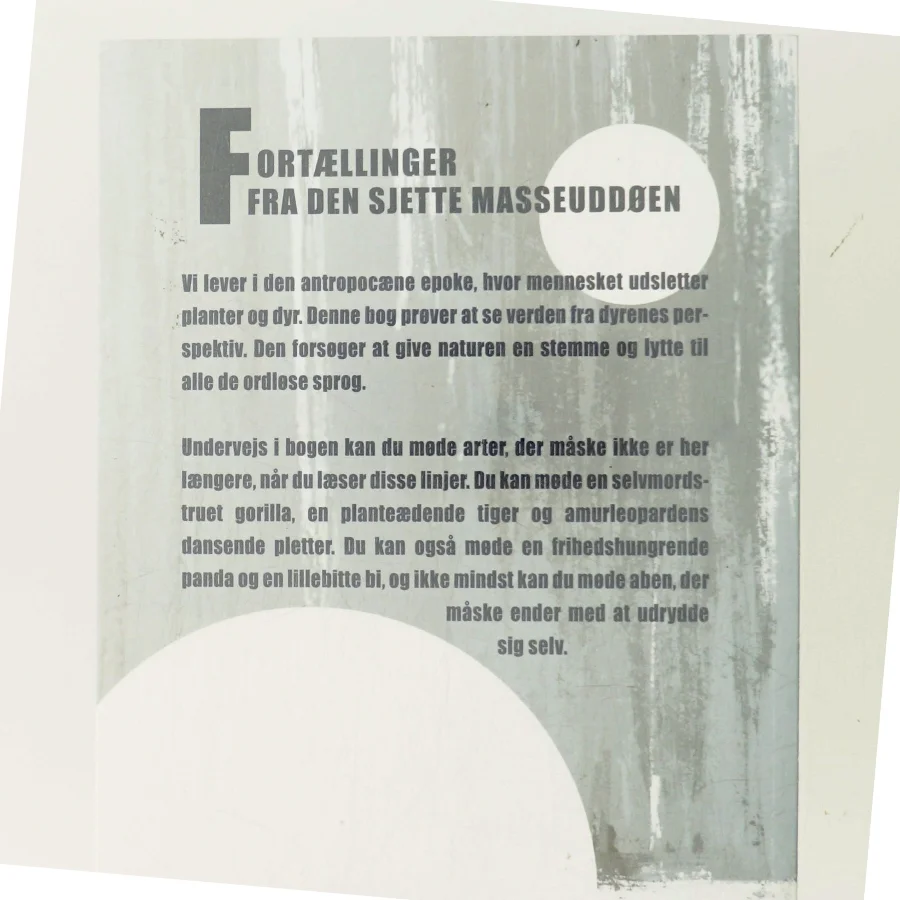 Kritisk truede arter : fortællinger fra den sjette masseuddøen af Rasmus Lund (f. 1989) (Bog)