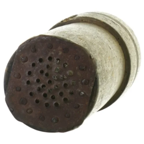 Antik Træ Redskab med Metal Si Afløb Værktøj(str. 29 x 12 cm)