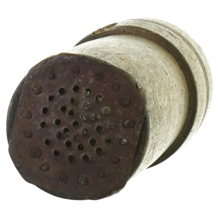 Antik Træ Redskab med Metal Si Afløb Værktøj(str. 29 x 12 cm)