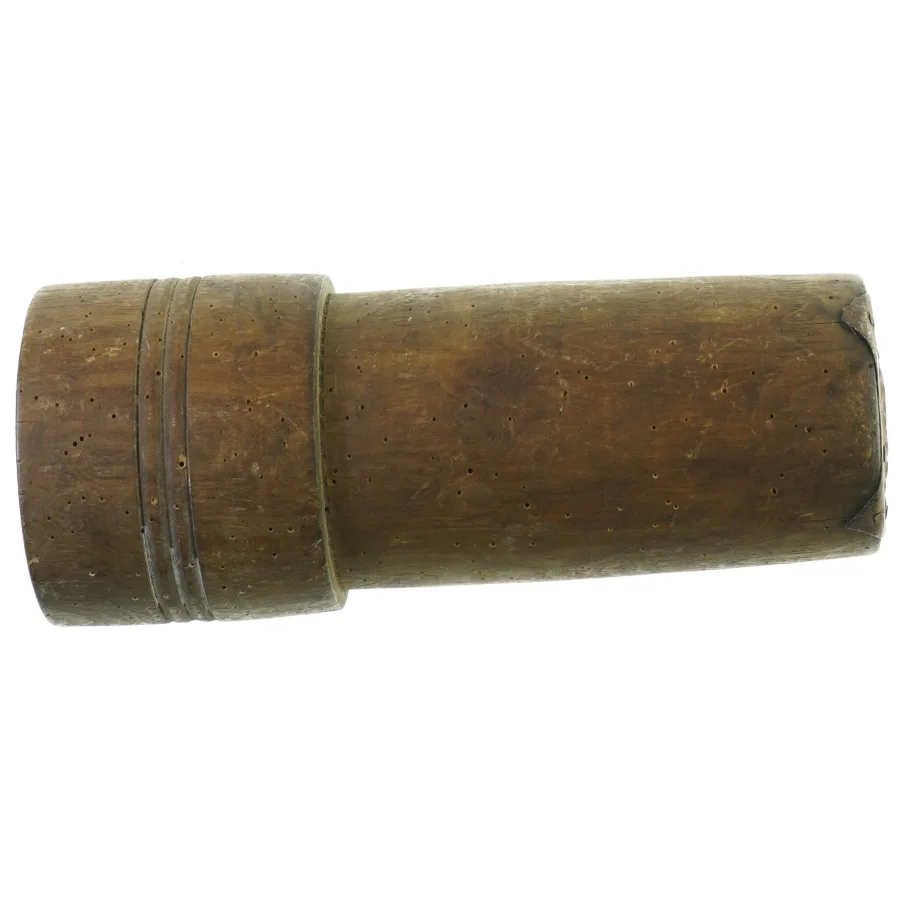 Antik Træ Redskab med Metal Si Afløb Værktøj(str. 29 x 12 cm)