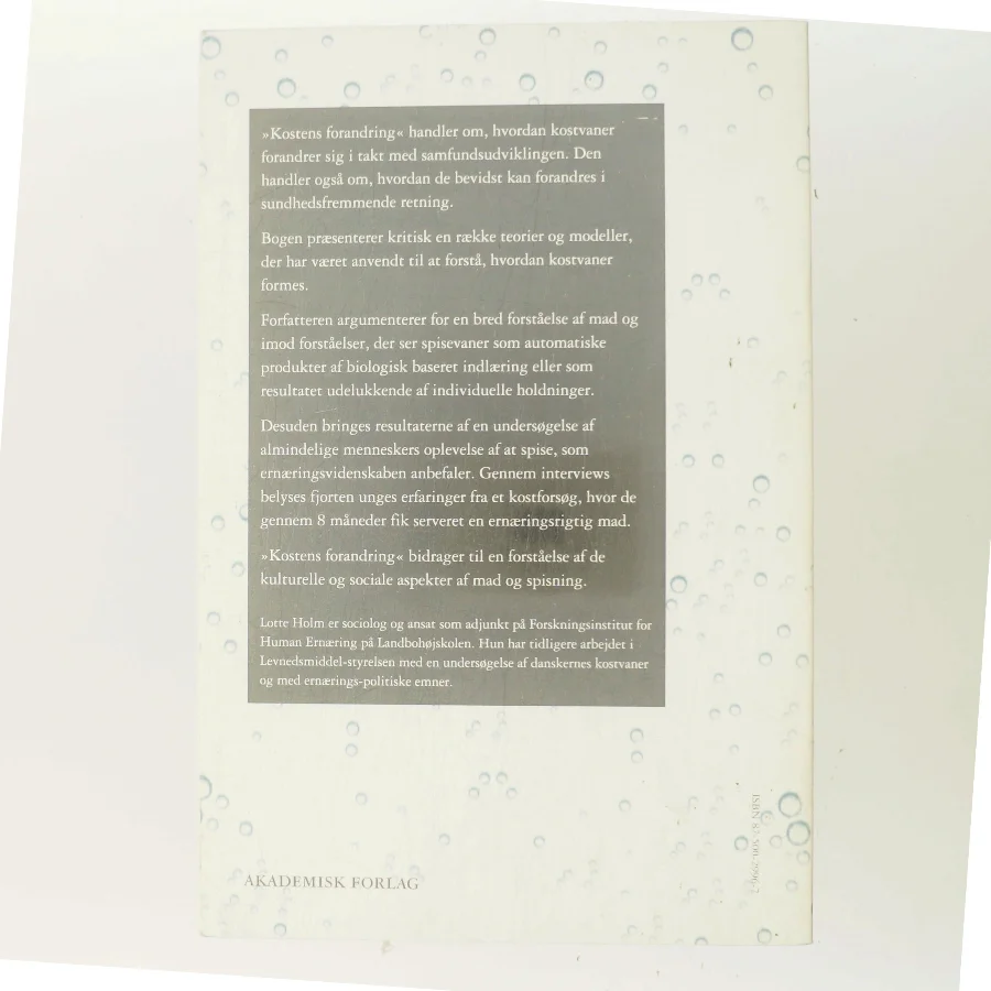 Kostens forandring af Lotte Holm (Bog)