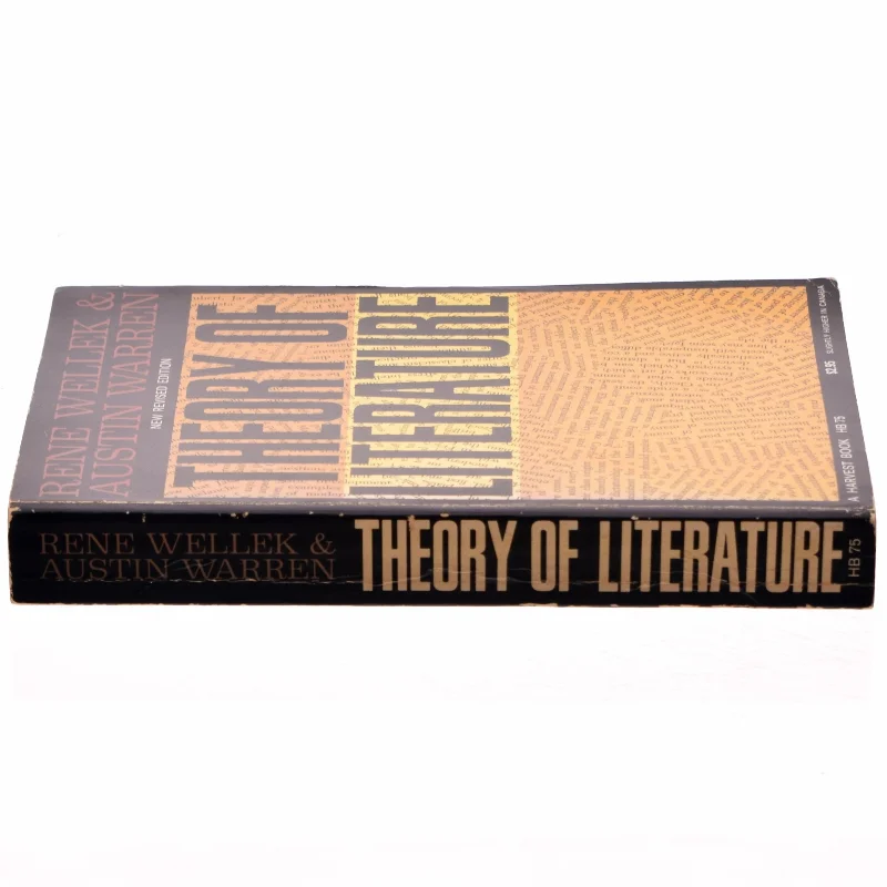 Theory of literature by Rene Wellek