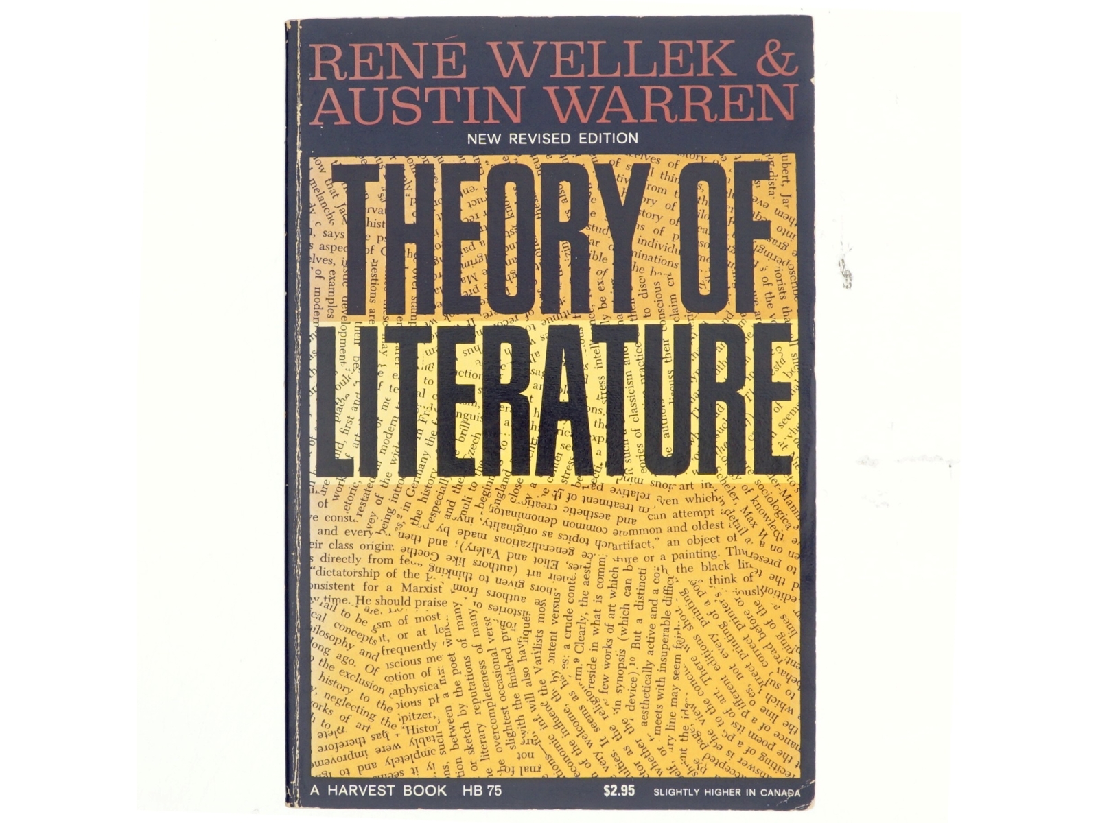 Theory of literature by Rene Wellek
