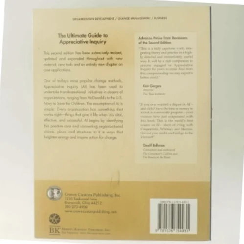 Appreciative inquiry handbook : for leaders of change (Bog)